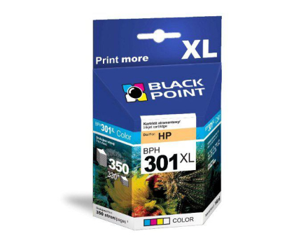 Tusz BLACK POINT BPH301XLC Zamiennik HP301XL CD888AE